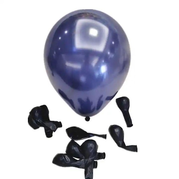 Marineblå Latex Partyballoner - Pakke med 100, 10 tommer - Ideel til Bryllupper, Fødselsdage, Brudebrus