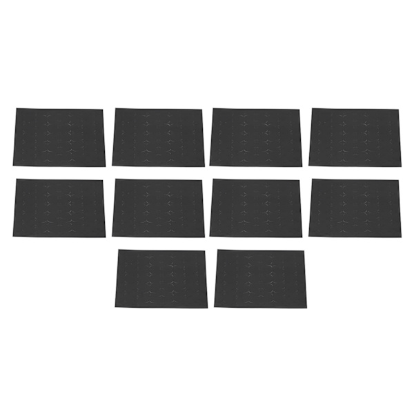 10 ark Cross Star hule negleklistremerker Utskriftsmal DIY Airbrush negleklistremerker Sjablonger dekorasjon
