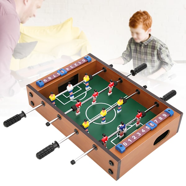 Mini træ indendørs fodboldbord Interaktivt sportsfodboldspil for voksne børn