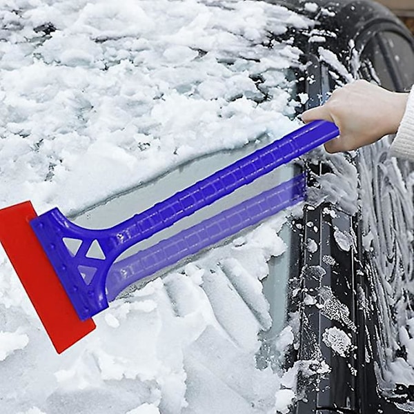 Snøskrape for bil, ergonomisk utformet vindusvisker med langt håndtak, isskrape for bilvindu - bærbar snøkost for snøfjerning fra Ge