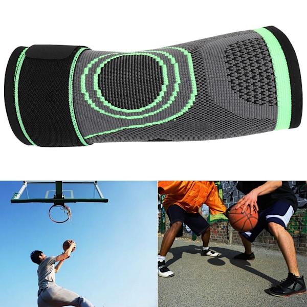 Utomhus Sport Fitness Basketboll Arm Guard Elasticitet Stickning Kompression Armbågsstöd Skyddande UtrustningM