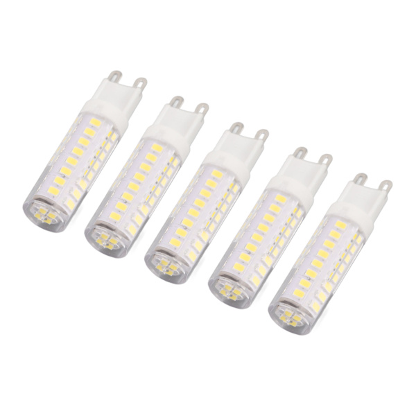 5 kpl 7 W himmennettävää G9 LED-lamppua, LED-valolamppu, energiansäästöinen valonlähde, G9-kaksinapainen lamppu, 220 V