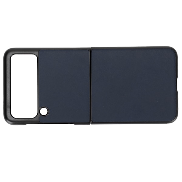 Læder Hard Case til Samsung Galaxy Z Flip 3 Mobiltelefon Stødsikker Anti-Scratch Cover Blå