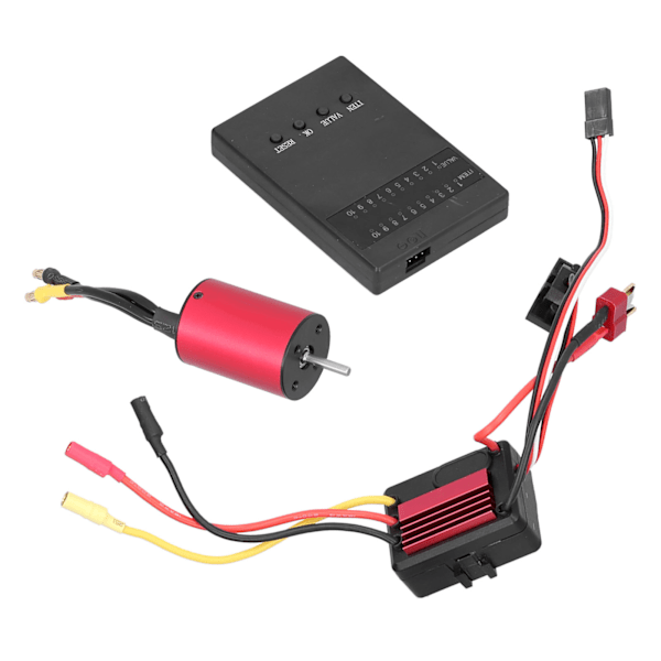 2838 3600KV 4P harjaton moottori + 35A harjaton ESC + ohjelmointikortti 1/14 1/16 RC-autoon