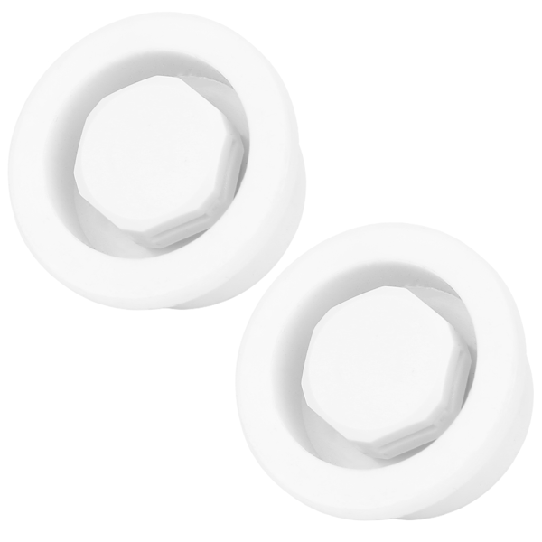 2 stk. PVC Surfboard Paddle Board Udluftningshul Automatisk Åndedræt Vandtæt Tilbehør Hvid