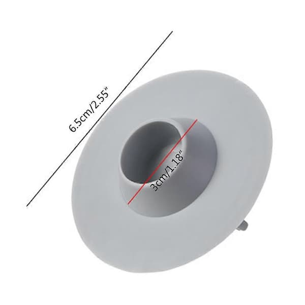 Silicone Drain Plug Bathroom Floor Drain Cover Sink Deodorant Insect-proof Sealing Plug Universal Round Protector Light Gray Light Grey