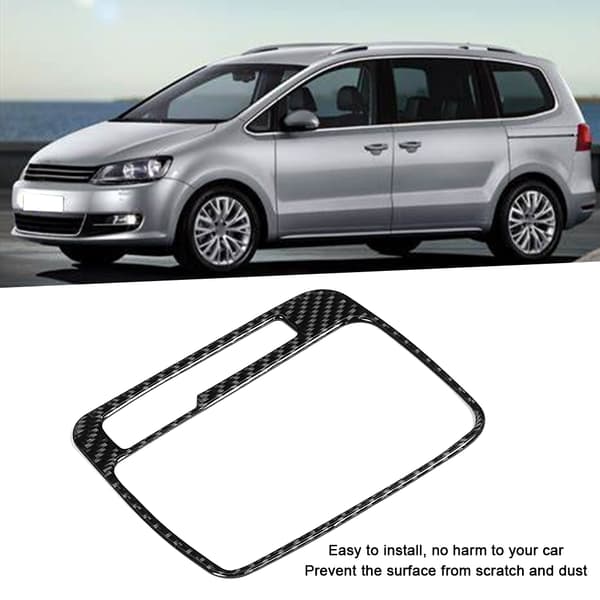 Vänsterstyrd kolfiber växelpanelramskydd för VW Touareg 2011-2018