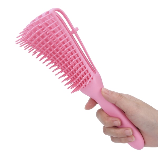 Dettangling Hair Brush Knobs Detangler Comb Fine Tænder Hårbørstekam til langt tykt vådt tørt hår Pink