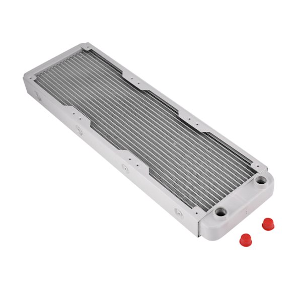Aluminiumradiator värmeavledare dator vattenkylning vätskevärmeväxlare vit (360mm)