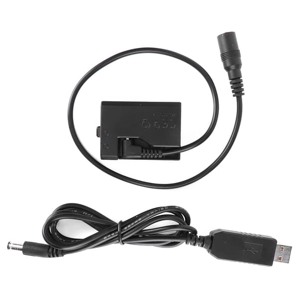 USB til ACK‑E10 full dekoding dummybatteri for Rebel T3/T5/T6/T7/T100 kamera