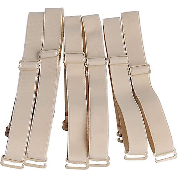 Justerbar avtagbar elastisk skulderstropp - 12 mm bredde (3-pakning)