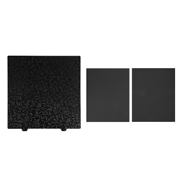 3D-printer PET PEI-byggeplade 377x370mm Glat PET Frosted PEI Dobbeltsidet Varmt Sengestelplade til Ender 5 Plus Stålplade