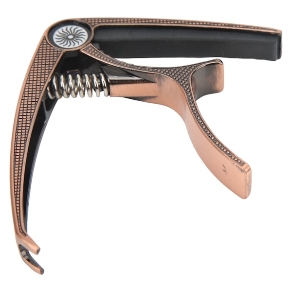 6-strenget akustisk Capo Højstyrke Metal Universal Electric Guitar Capo for Performance rødt kobber