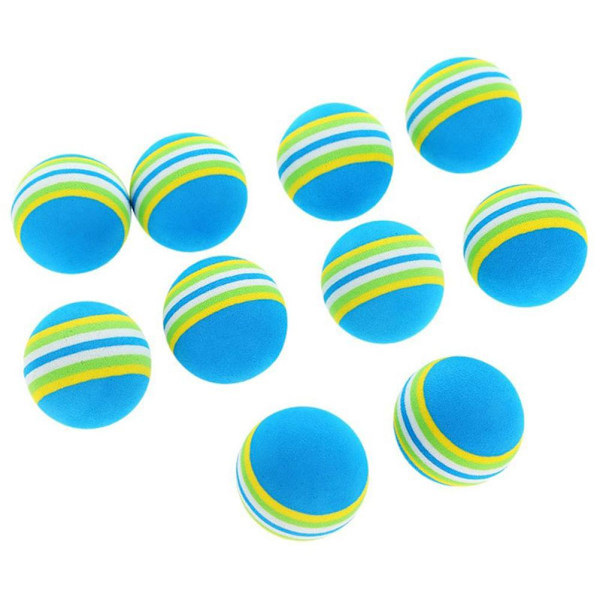 20 st färgglada elastiska bollar EVA-skumbollar inomhus träningsboll lekplats barnleksak svampboll sport träningsverktyg blå röd