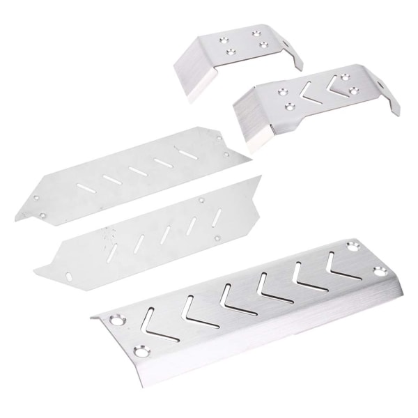 5 st rostfritt stål chassi skyddsplatta Board Protector Passar för TRAXXAS X-MAXX 1/10 RC bil