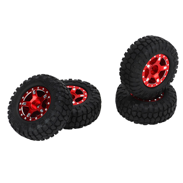 RC-auton renkaat ja vanteet Axial SCX24 -mallille 1/24 Kauko-ohjattavan auton päivitystarvikkeet Punainen
