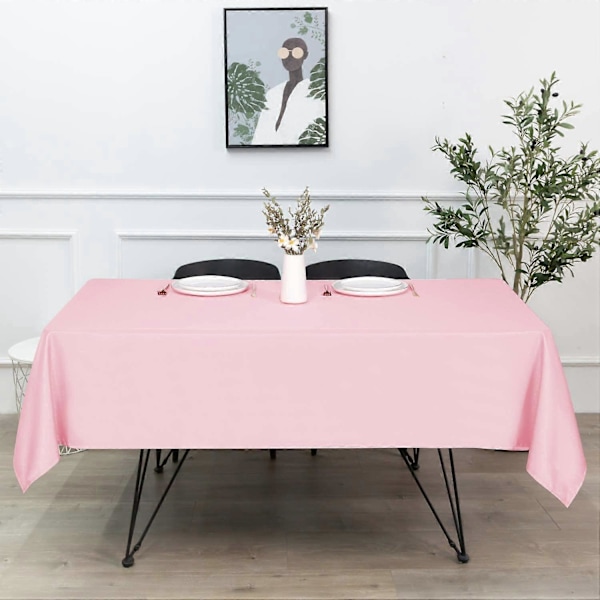 Rektangulær Duk - 54 x 54 Tommer - Flekk- og Rynkebestandig Vaskbar Polyester Duk, Dekorativ Stoffduk for Spisebord, Buff