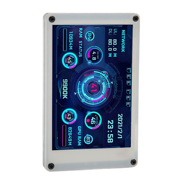 3,5-tums datortemperaturövervakare Dubbel USB PC-sensorpaneldisplay för AIDA64 PC CPU GPU RAM HDD Dataövervakare för RasPi för Linux