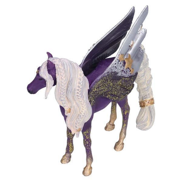 Hestemodel Legetøj Simulation Vildt Dyr Dekoreret Pegasus Figurer Legetøj Pædagogisk Legetøj til Børn Lilla