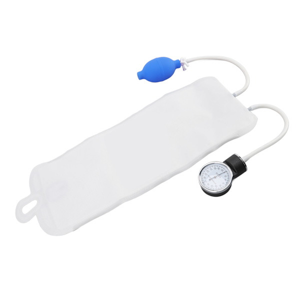 Tryk infusionspose ICU-overvågningsvæske Hurtig infusion med indikatormålerhoved til hurtig blod- og væskeinfusion 500 ml
