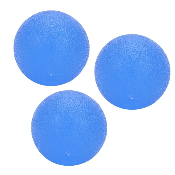3kpl Hand Grip Ball Miesten Naisten Fitness Sormi Harjoitus Käsiharjoitus Puristuspallot (Pyöreä) Sininen