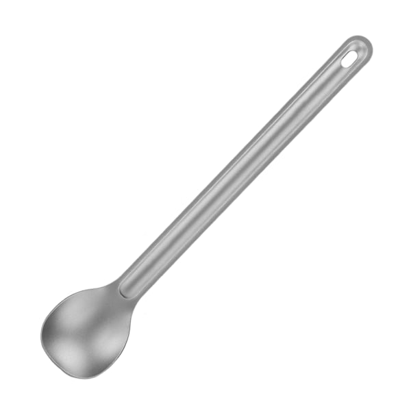 Lett lang håndtak titan spork/skje metall bestikksett for utendørs camping lang håndtak skje