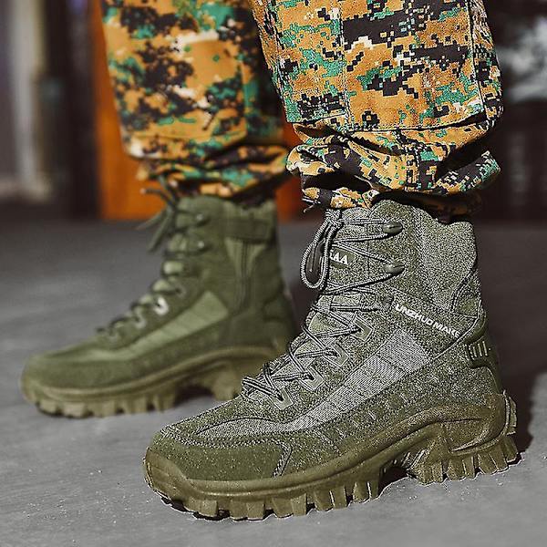 Kideng Military Combat Boots - Taktiset Miesten Työturvakengät B2142 Vihreät