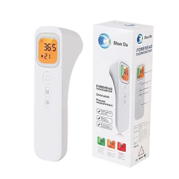 Pande Temperatur Berøringsfri Professionel Digital Infrarød Termometer, LCD Display Feberadvarsel, Til Børn, Voksne