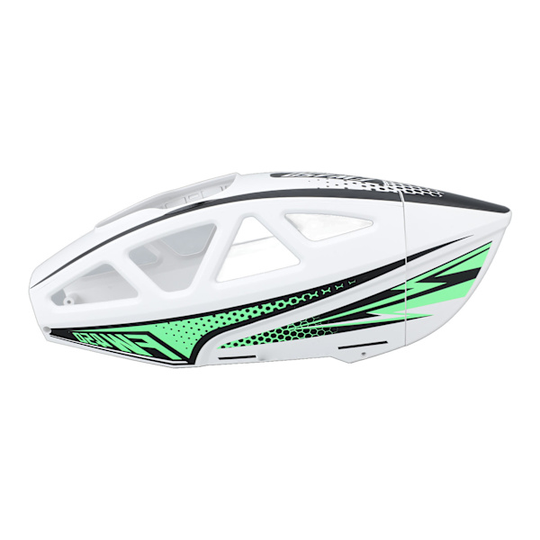 RC helikopter baldakin robust anti-crack stilfuld holdbar RC baldakin beskyttende dæksel til Flywing FW450‑V3 RC helikopter hvid