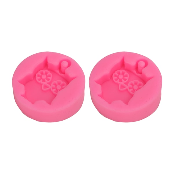2 stk. silikoneform DIY sød ugle silikoneform non-stick fleksibel bil aromaterapi gipsform