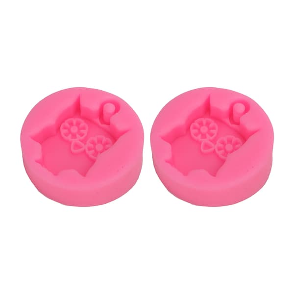 2 stk silikonform DIY søt ugle silikonform non-stick fleksibel bil aromaterapi gipsform