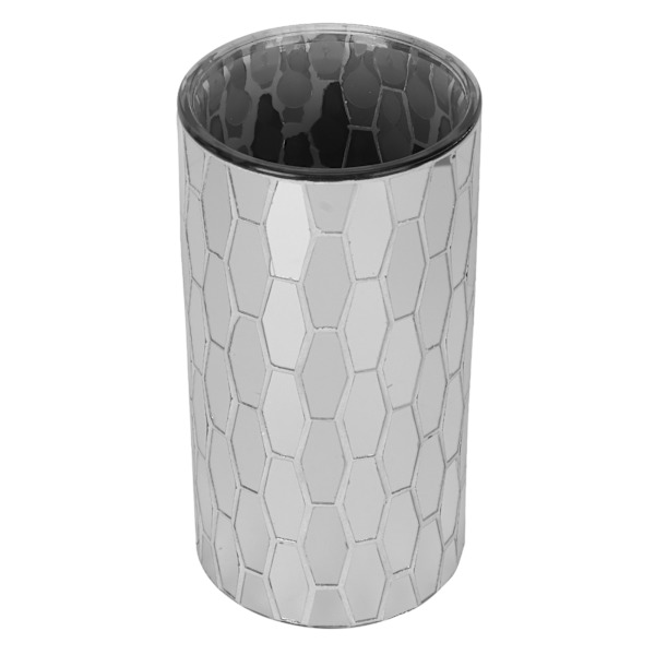 Lasikukkamaljakko Tyylikäs geometrinen mosaiikkityylinen 7,9 tuumaa korkea 3,9 tuuman leveä pöytämaljakko perhetoimiston asuntolaan