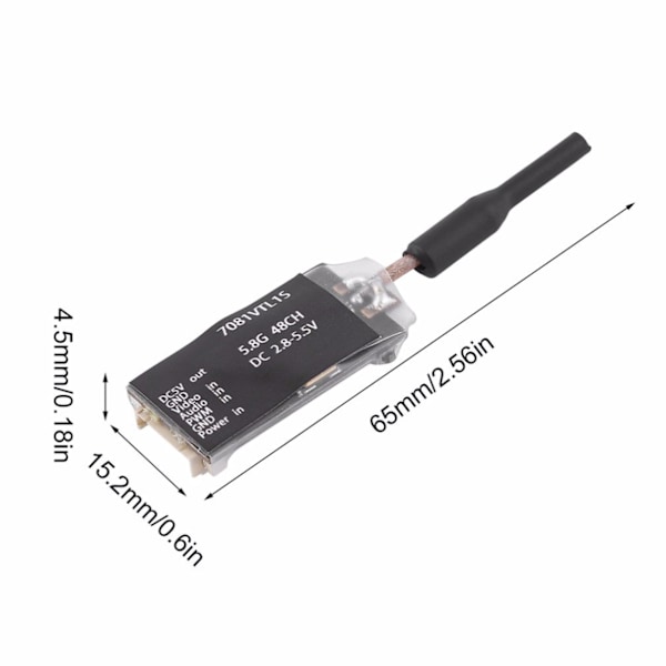 7081P EWRF sendermodul 5v udgangstransmission til PWM OSD-konfiguration