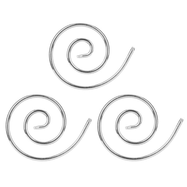 3 stk Spiralkabel strikkepind Letvægts Praktisk rustfrit stål husholdnings strikkepind til DIY tørklæder Sjaler Hatte Sølv