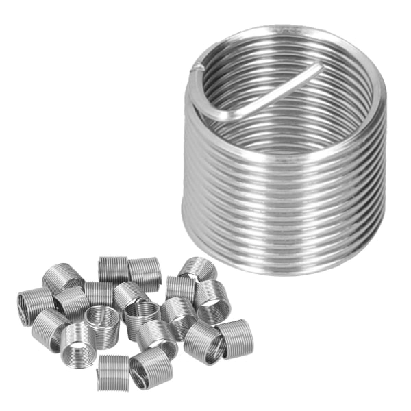 20 stk gjenge reparasjon M14 x 1,25 spiralsirkelinnsats reduksjonsmutter Gjenget ekspansjonssokkelsett1.5D