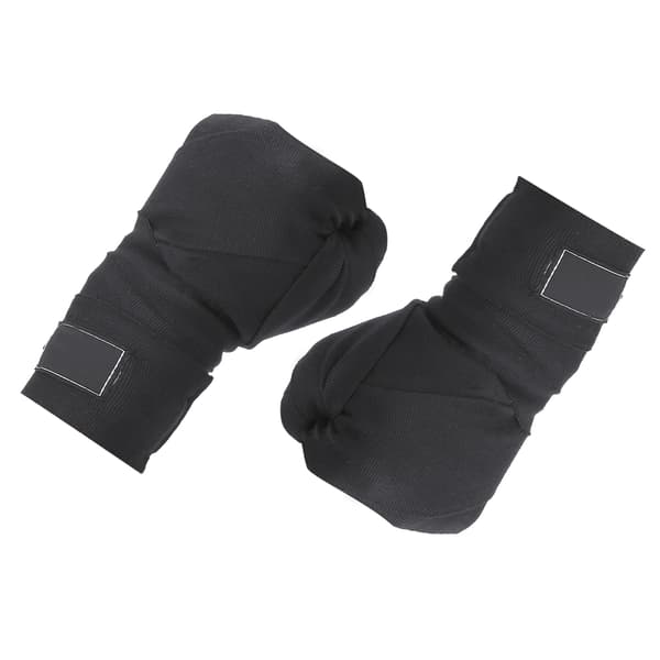Ett par svarta polyuretan 3M boxningslindor Sanda Muay Handskar Sportrem Svart Elastisk 3m