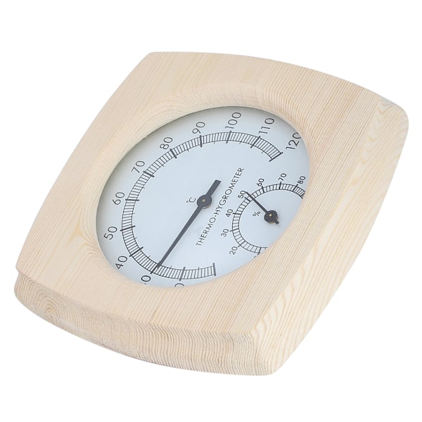 Trätermometer Hygrometer för badrum basturum