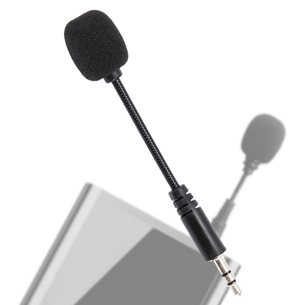3PCS 3.5mm Jack Justerbar Flexibel Förlängd Mini Mikrofon för Dator Mobiltelefon