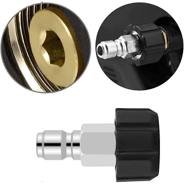 Havevandhane Adapter Messing Slangekobling Vandhane Adapter til Have Køkken Akvarium 1 stk X M22-14 Drejelig + 3/8\" Stik