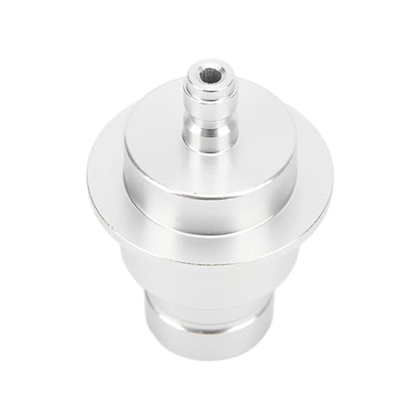CO2-adapter aluminiumlegering 0,3 tum snabbkoppling slitstark hög hårdhet sodamaskinanslutning silver