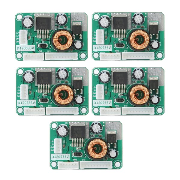 5 stk. DC Step Down Modul 12V til 5V 3.3V 3A Høj Effektivitet til LCD Strømforsyning