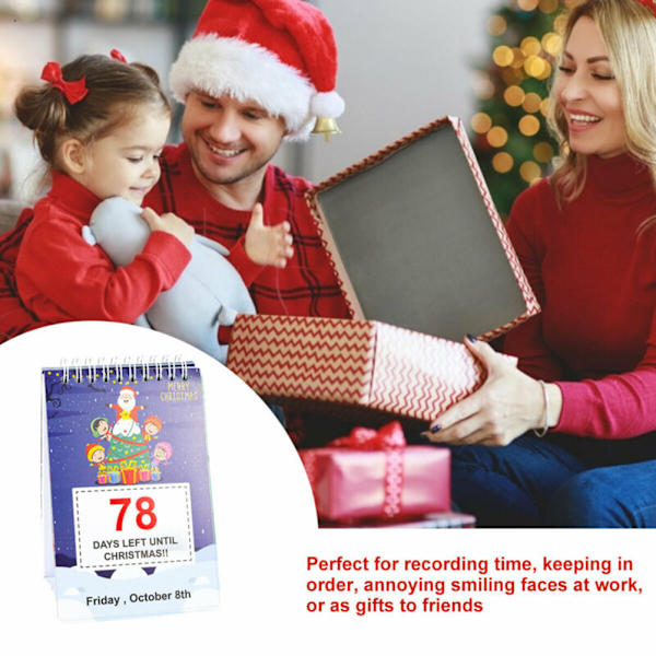 Julekalender med nedtælling 100 dage 2022 Julekalender med nedtælling Adventkalender Bordkalender Ornament