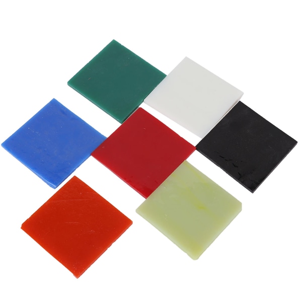 7 stk Creation Håndlaget dekorasjonsverktøy 7 farger glassplate for innredning i mikrobølgeovn