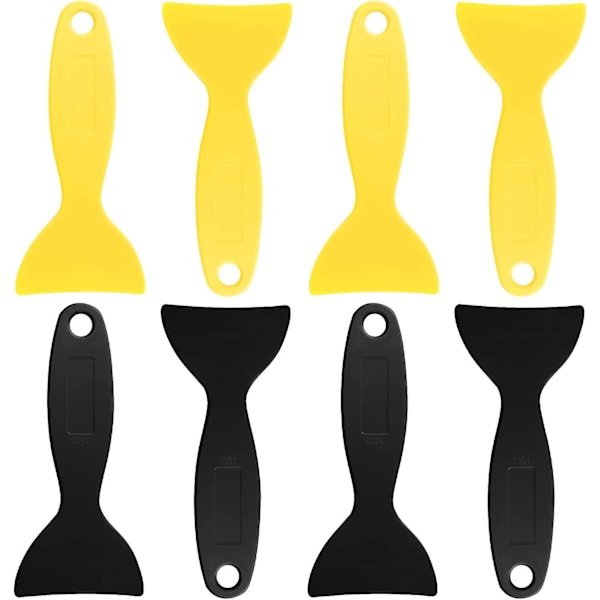 8 st Plastspatel, Bilspatel, Dekalmonteringsverktyg, Filmavdragare, Tapetrengörare, Skrapa