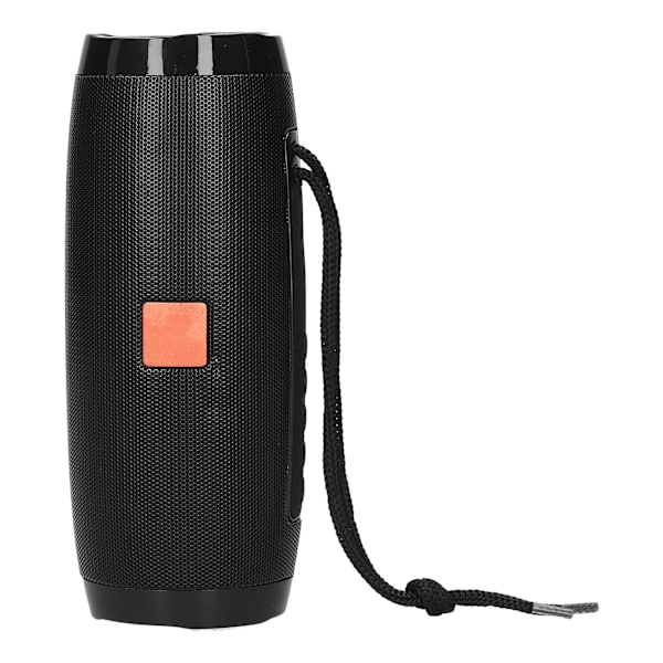 Bärbar LED Bluetooth-högtalare utomhus färgglad ljus trådlös högtalare för minneskortSvart