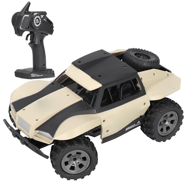 1:18 Full Scale RC Bil 2.4Ghz Fjärrkontrollfordon Modell Leksak för Barn SmåbarnBeige