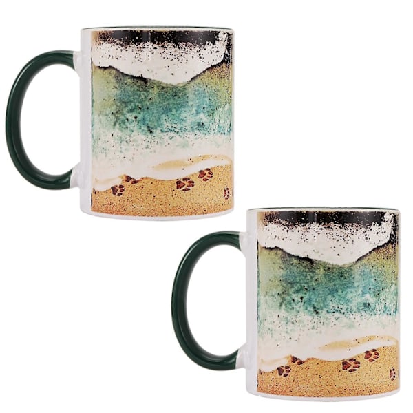 2 stk. Ocean Shoreline Krus, Ocean Shoreline Krus, Keramiske Krus