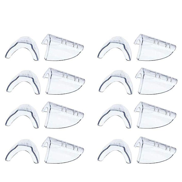 Slip On Clear Säkerhetsglasögon Sidoskydd - 8 Par, Passar de Flesta