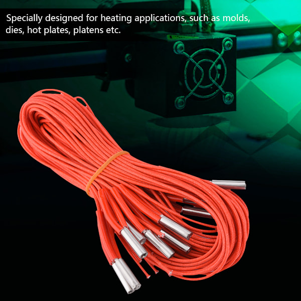 10 stk /sett 12V 40W Keramisk Patronvarmer Varmerør for 3D-skriver