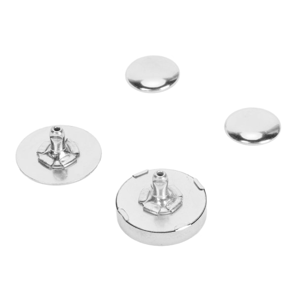 50 set magnetiska knapplås Snaps 18x5 mm tjocka hög hårdhet legering Magnetisk handväska stängning för gör-det-själv sömnadssömnad Silver